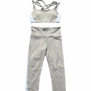 Athleta Elation Scallop Leggings + Bra Set